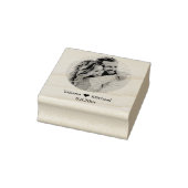 Hochzeitsfest Foto Save the Date Gummistempel (Stempel)