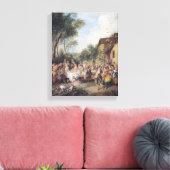 Hochzeitsfest im Dorf Leinwanddruck (Insitu (Wohnzimmer))