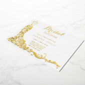 Hochzeitsfest mit Gold Foil Dress - Brautparty Folieneinladung (Gedreht)