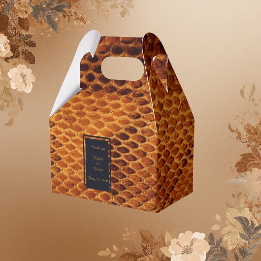 Hochzeitsfest mit wilder Schlange Geschenkschachtel