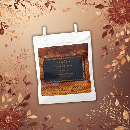 Hochzeitsfest mit wilder Schlange Geschenktütchen