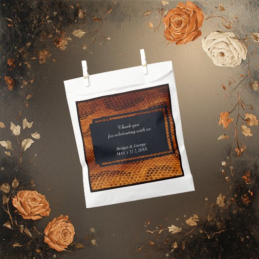 Hochzeitsfest mit wilder Schlange Geschenktütchen