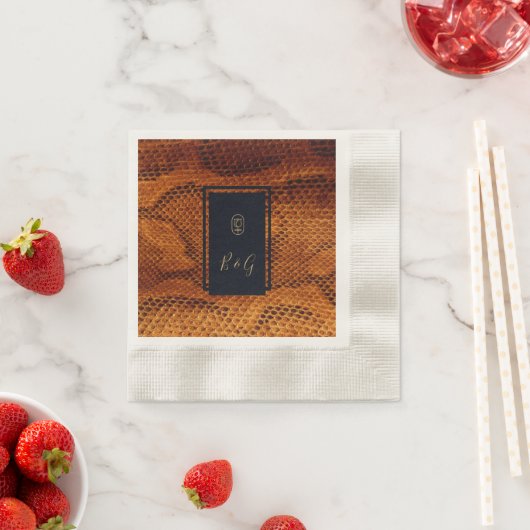 Hochzeitsfest mit wilder Schlange Serviette (Beispiel)