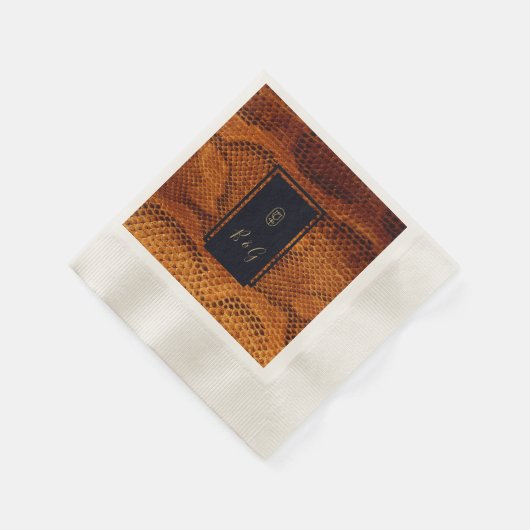 Hochzeitsfest mit wilder Schlange Serviette (Ecke)