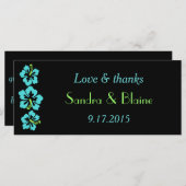 Hochzeitsfest - Tropisch - Hibiskus Blau (Vorne/Hinten)