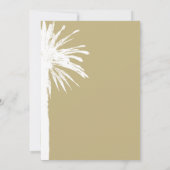 Hochzeitsfeste Party Einladungen mit Palmen (Rückseite)