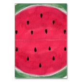 Hochzeitsfeste Platzkarten mit Wassermelone Tischnummer (Rückseite)