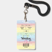 Hochzeitsfestspiele Rainbow Fun Ausweis (Back with Lanyard)