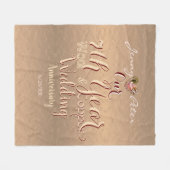 Hochzeitsfirma 7. Jahr Fleecedecke (Vorderseite (Horizontal))