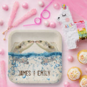 Hochzeitsfisch im Wasser Pappteller (Party)