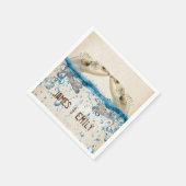 Hochzeitsfisch im Wasser Serviette (Ecke)