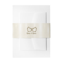 Hochzeitsflora Golden Verziert Heart Frame Elegant Einladungsbanderole