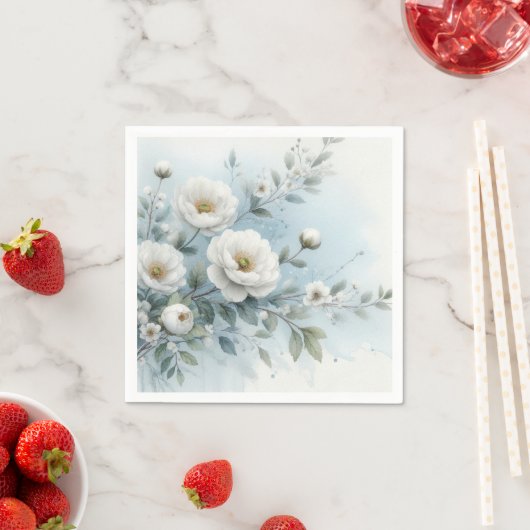 Hochzeitsflora Serviette (Beispiel)