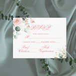 Hochzeitsfloral Elegant Pink Script UAWG Budget Postkarte<br><div class="desc">Elegante rosa Aquarellblumen UAWG Postcard mit einem weichen Eukalyptus und einem schönen extravaganten Drehbuch und einer einfachen Typografie. So eine einfache aber schicke Hochzeit RSVP. Genau das, wonach Sie gesucht haben. Eine schöne Erinnerung in einem günstigen Postkartenformular. Passen Sie Ihre Wünsche an. Klicken Sie zum Anpassen auf den Link "Weitere...</div>