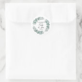 Hochzeitsflorale Rundkleber Runder Aufkleber (Tasche)