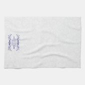 Hochzeitsflorrosa Spitze auf weißen Damasken Geschirrtuch (Horizontal)