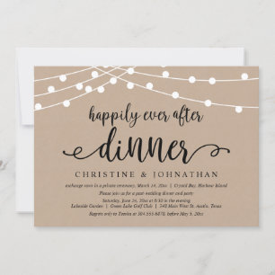 Hochzeitsflucht, Dinner Happily Ever After Einladung