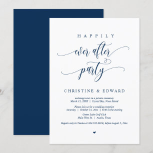 Hochzeitsflucht, Happy End Party Einladung