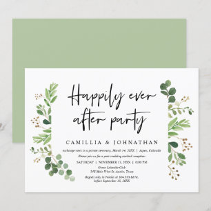 Hochzeitsflucht, Happy End Party Einladung