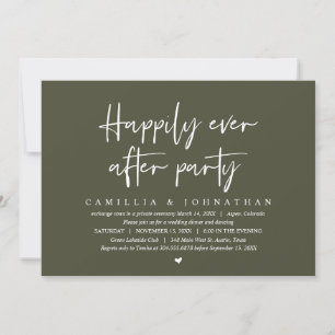 Hochzeitsflucht, Happy End Party Einladung