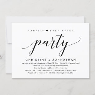 Hochzeitsflucht, Happy End Party Einladung