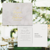 Hochzeitsfoil Cherry Blossom Einladung Postkarte