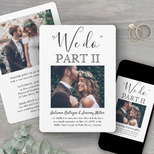 Hochzeitsfolge 2 Foto Einfaches Skript Wir Tun Tei Einladung