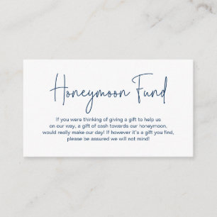 Hochzeitsfond, moderne handgeschriebene Schrift Begleitkarte