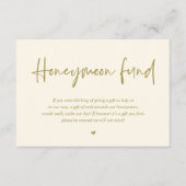 Hochzeitsfonds Flitterwochen Begleitkarte (Vorderseite)