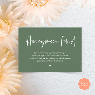 Hochzeitsfonds Flitterwochen Begleitkarte