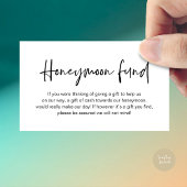 Hochzeitsfonds, Hochzeitsgeschenke in bar Begleitkarte