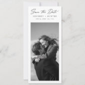 Hochzeitsfoto als Lesezeichen Save the Date - Alte (Vorderseite)