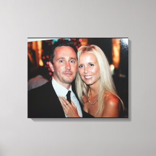 Hochzeitsfoto auf Leinwand