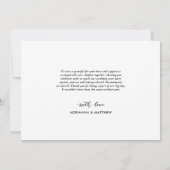 Hochzeitsfoto Collage Lässige Liebe & Dankeschreib Dankeskarte (Rückseite)