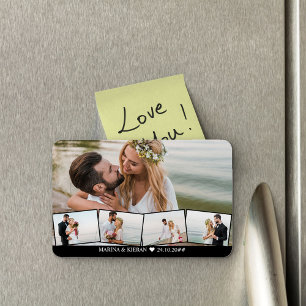 Hochzeitsfoto-Collage Zickzack-Fotostreifen Magnet