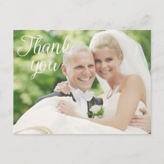 Hochzeitsfoto Dankeskarten | Postkarte
