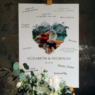 Hochzeitsfoto Gästebuch-Alternative Poster