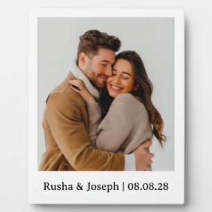 Hochzeitsfoto-Geschenk für Frischvermählte Fotoplatte