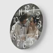 Hochzeitsfoto Große Wanduhr (Winkel)