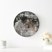Hochzeitsfoto Große Wanduhr (Zuhause)