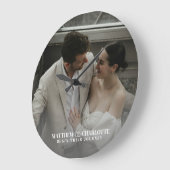 Hochzeitsfoto Große Wanduhr (Winkel)