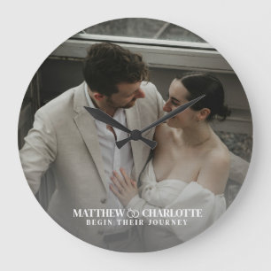 Hochzeitsfoto Große Wanduhr