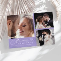 Hochzeitsfoto in Flieder 'Erinnerungen mit Liebe g