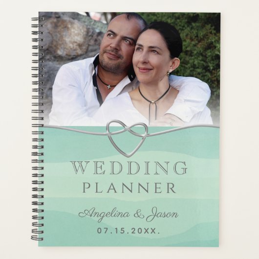 Hochzeitsfoto Mint Planer (Vorderseite)