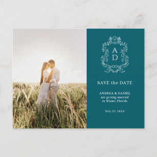 Hochzeitsfoto Save the Date Postkarte