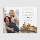 Hochzeitsfoto Venedig Save The Date Magneteinladung (Vorderseite)