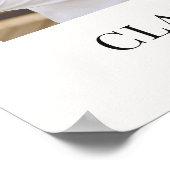 Hochzeitsfoto-Willkommensschild Poster (Ecke)