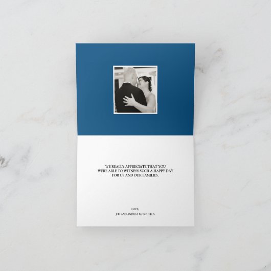 HochzeitsfotoCollage - Danke (Innenseite)