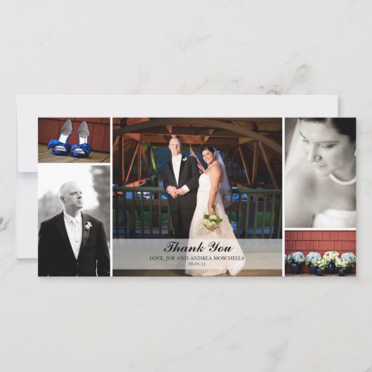 HochzeitsfotoCollage - Danke (Vorderseite)