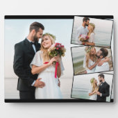 HochzeitsfotoCollage mit vertikalem ZigZag Fotoplatte (Vorderseite)